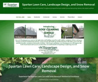 Spartanlawncare.com(Spartan Lawn Care and Snow Removal Professionals) Screenshot