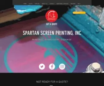 Spartanscreenprinting.com(Spartan Screen Printing) Screenshot