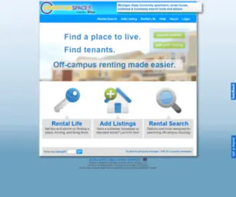 Spartanspaces.com(Michigan State University Apartments Rental Housing and Sublease Search in East Lansing) Screenshot