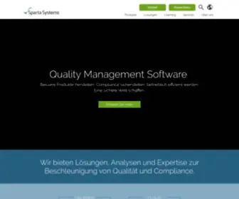Spartasystems.de(Quality Management Software) Screenshot