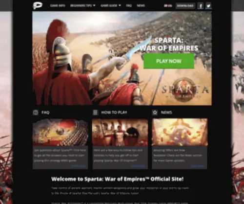 Spartawarofempires.com(In Sparta) Screenshot