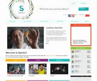 Sparticl.org(The best science on the web) Screenshot