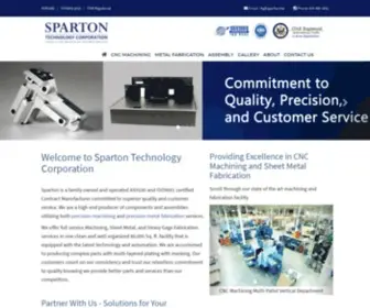 Sparton.biz(Precision machining and sheet metal fabrication) Screenshot