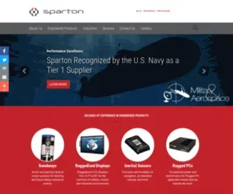 Sparton.com(Contract Manufacturing and Design Company) Screenshot