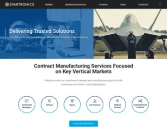 Spartronics.com(Spartronics Contract Manufacturing) Screenshot