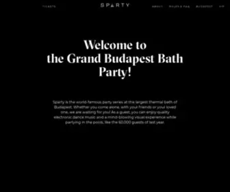 Spartybooking.com(The Grand Budapest Bath Party) Screenshot