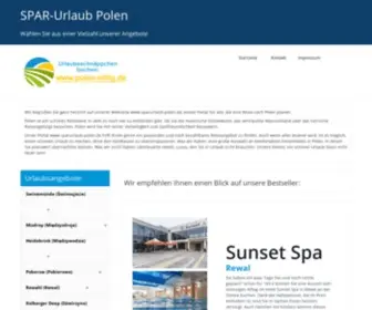 Sparurlaub-Polen.de(Reiseangebote Polen) Screenshot