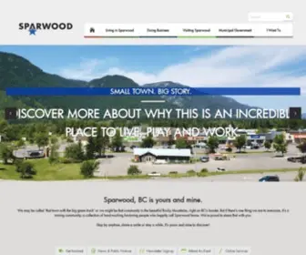 Sparwood.ca(District of Sparwood) Screenshot