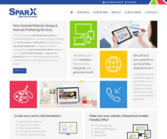 Sparx.co.nz(Affordable Web Design & Internet Marketing) Screenshot