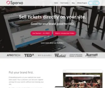 Sparxo.com(Event Ticketing & Registration for Your Brand and Community) Screenshot