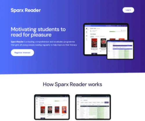 Sparxreader.com(Sparx Reader) Screenshot