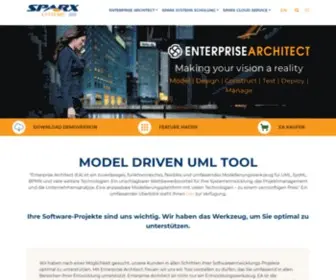 Sparxsystems.de(UML) Screenshot