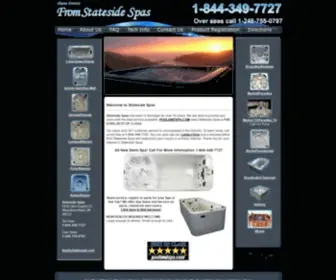 Spas-Direct.com(Stateside Spas) Screenshot