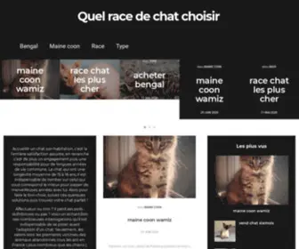 Spasclub.fr(Quel race de chat choisir) Screenshot