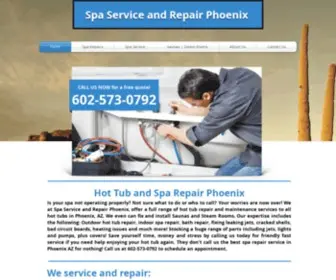 Spaserviceandrepairsphoenix.com(Hot Tub Repair) Screenshot