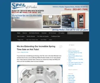 Spasofparker.com(Spas of Parker) Screenshot