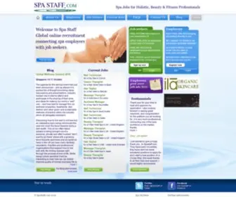 Spastaff.com(Spa jobs and beauty recruitment online) Screenshot