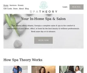 Spatheory.com(In-Home Spa On Demand I Spa Theory I Atlanta) Screenshot