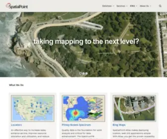 Spatialpoint.com(Web mapping and web GIS technology experts) Screenshot