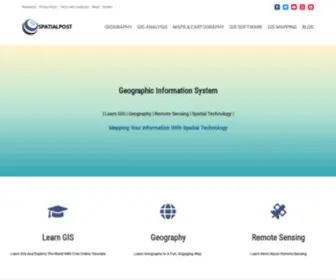 Spatialpost.com(Geographic Information System) Screenshot