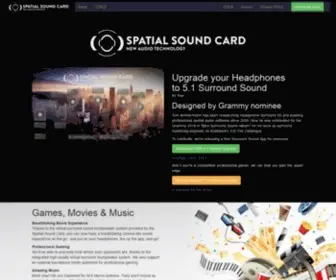 Spatialsoundcard.com(Spatial Sound Card) Screenshot