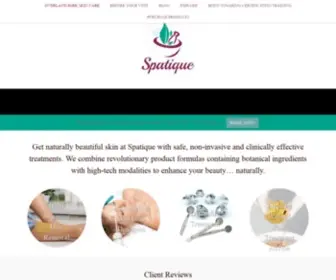 Spatiqueskincare.com(Overland Park Skin Care) Screenshot