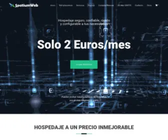 Spatiumweb.com(Hospedajes web desde 2) Screenshot