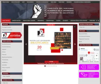 Spauaz.com(SINDICATO DEL PERSONAL ACADEMICO DE LA UNIVERSIDAD AUTONOMA DE ZACATECAS) Screenshot