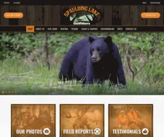 Spauldinglakeoutfitters.com(Maine Premier Big Hunting Game Outfitters) Screenshot