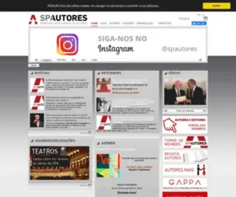 Spautores.pt(Sociedade Portuguesa de Autores) Screenshot