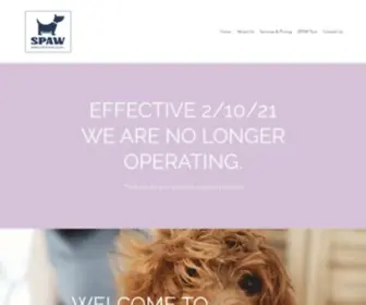 Spawsalon.com(Pet Grooming) Screenshot