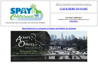 Spaycalifornia.org(Spay california spaycalifornia) Screenshot