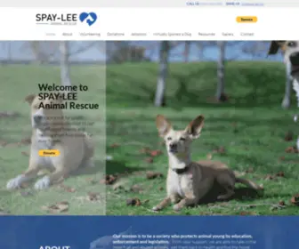 Spaylee.org(Spay-Lee Animal Resuce) Screenshot