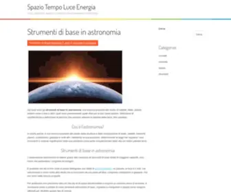 Spazio-Tempo-Luce-Energia.it(Spazio tempo luce energia) Screenshot