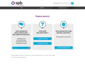 SPB-Assurance.fr(Accueil) Screenshot