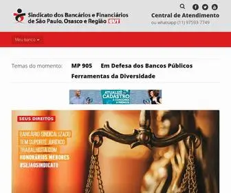 Spbancarios.com.br(Página Inicial) Screenshot
