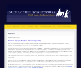 SPC-Catechesis.net(SAINT PAUL OF THE CROSS CATECHESIS) Screenshot