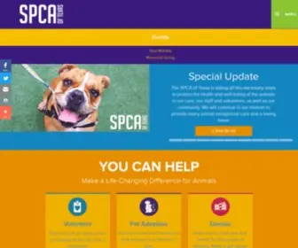 Spca.org(The SPCA of Texas) Screenshot