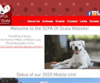 Spcaofocala.org(Home) Screenshot