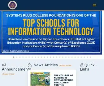 SPCF.edu.ph(Systems Plus College Foundation) Screenshot