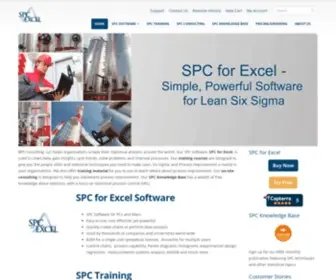 SPcforexcel.com(SPC Software for Lean Six Sigma and Quality) Screenshot