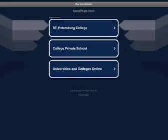 Spcollege.com(For resources and information on St. Petersburg college) Screenshot