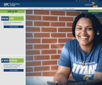 Spcollege.edu(Petersburg College) Screenshot