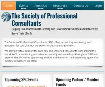 Spconsultants.org(The Society of Professional Consultants) Screenshot