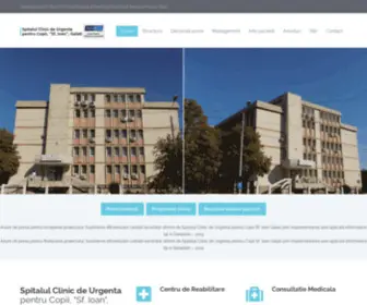 Spcopgalati.ro(Spitalul clinic de urgenta pentru copii) Screenshot