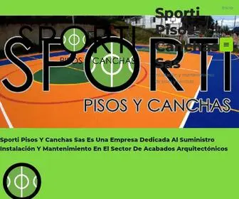 SPcpisosycanchas.com(Sporti pisos y canchas sas) Screenshot