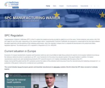 SPcwaiver.com(The European Commission) Screenshot