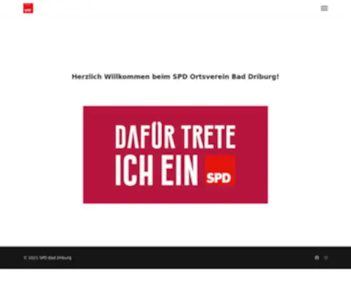 SPD-Bad-Driburg.de(Startseite) Screenshot