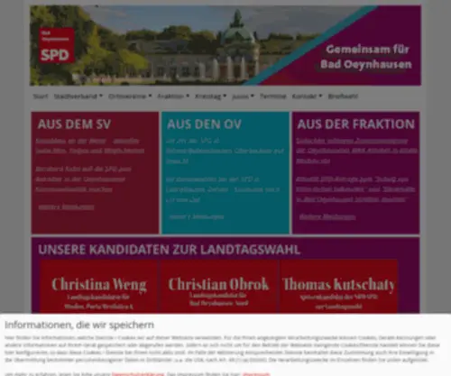 SPD-Badoeynhausen.de(SPD Bad Oeynhausen) Screenshot