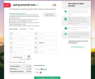 SPD-Gruenstadt-Land.de(Interessante .de domains) Screenshot